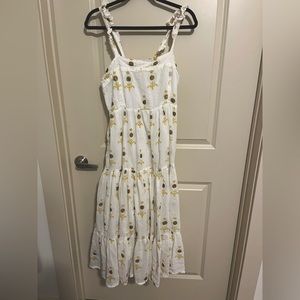 Oliphant criss cross midi dress